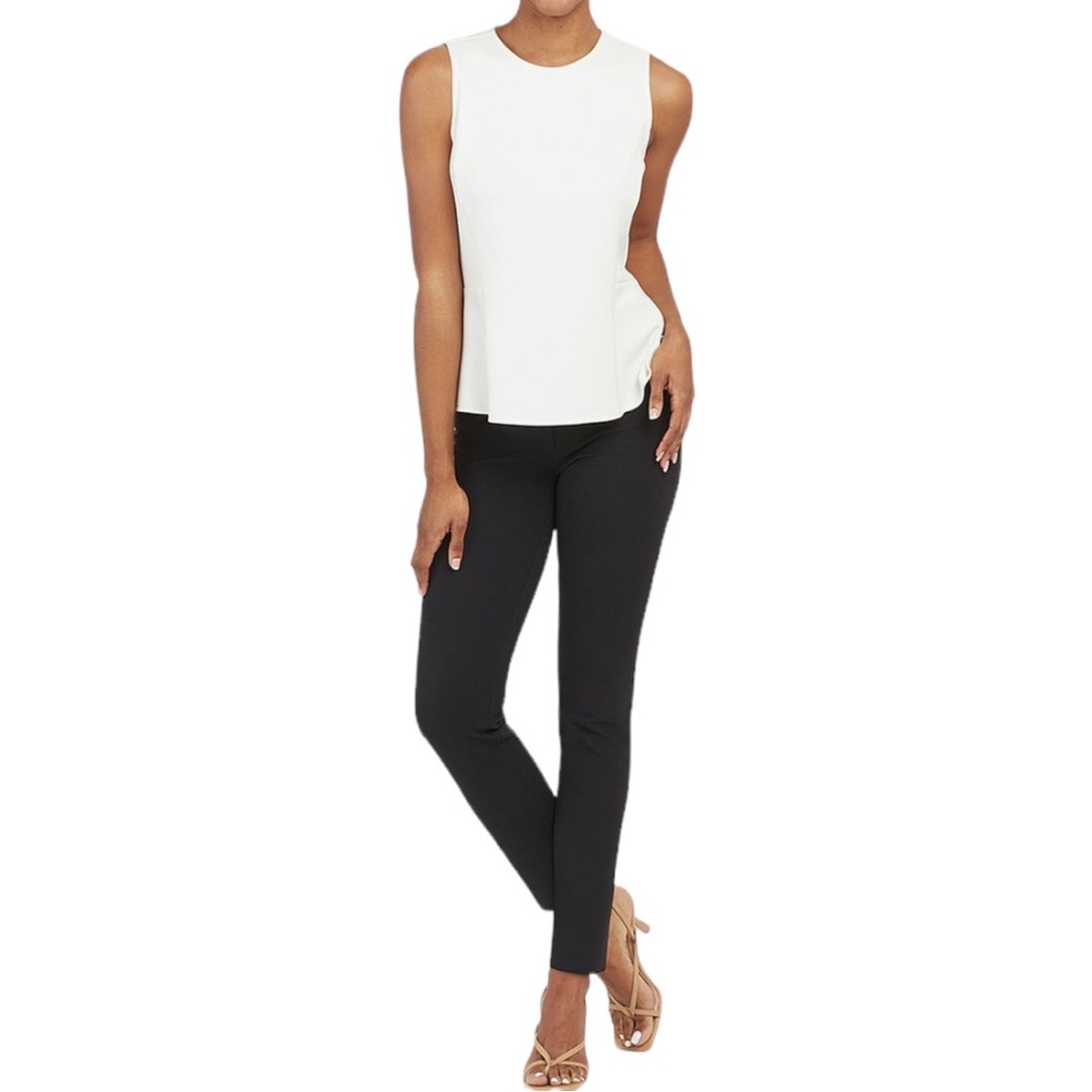 Spanx NWOT XL On the Go Classic Black Polished Ankle Slim pull on pants